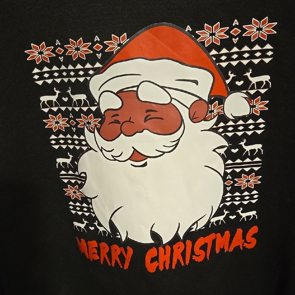 Black Merry Christmas Sweater - Picture 2 of 4